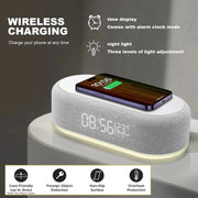 Danoz ChargeSmart Magsafe Fast Wireless Charger Alarm Clock Time LED Light and Thermometer - danozdirect