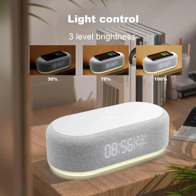 Danoz ChargeSmart Magsafe Fast Wireless Charger Alarm Clock Time LED Light and Thermometer - danozdirect