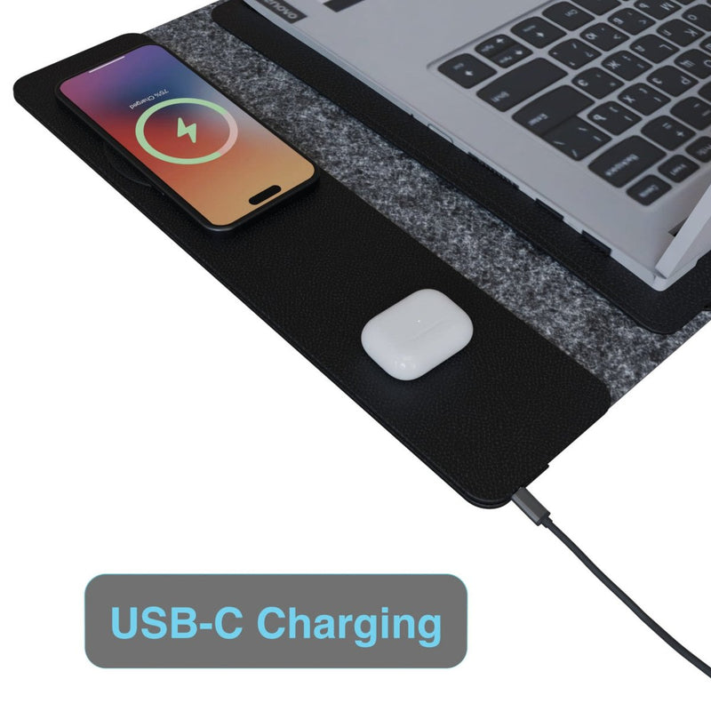 Danoz ChargeSmart - Wireless Charging Laptop Sleeve Up to 16 Inch Black - danozdirect