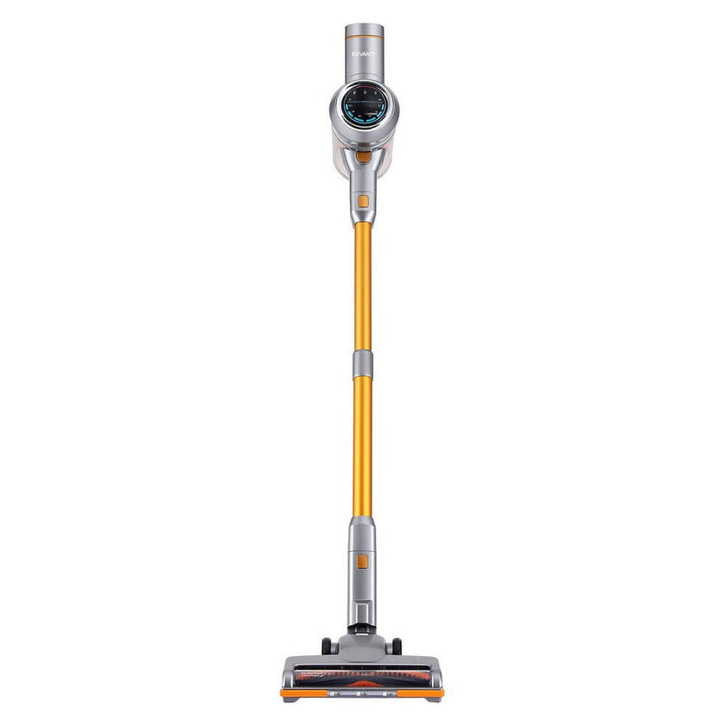 Danoz Cleaning - Devanti 300W Stick Vacuum Cleaner Cordless Self - Standing Golden - danozdirect