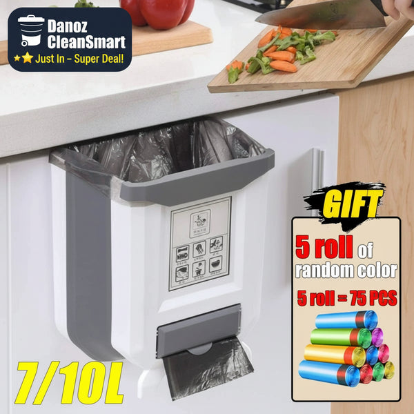 Danoz Cleaning - Exclusive Collapsible Rubbish Bin! Available in 7L or 10L - Smart idea - danozdirect
