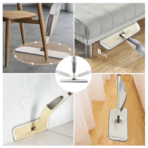 Danoz Cleaning 🧹 Spray Mops for Floor Home Cleaning Tool Brooms Household with Reusable Microfiber Pads Rotating Mop - danozdirect