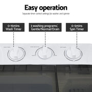Danoz CleanSmart Devanti Portable Washing Machine Twin Tub 4.5KG - Super Deal! - danozdirect