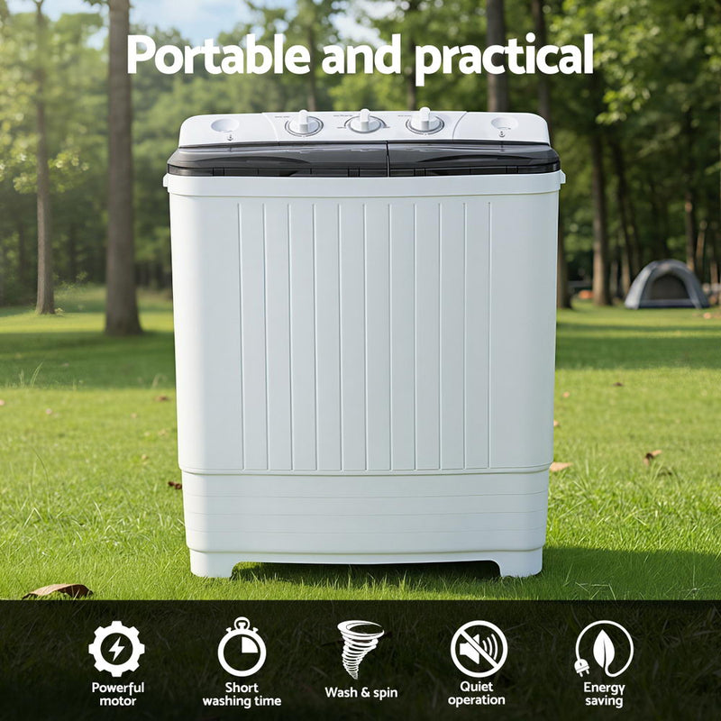 Danoz CleanSmart Devanti Portable Washing Machine Twin Tub 4.5KG - Super Deal! - danozdirect