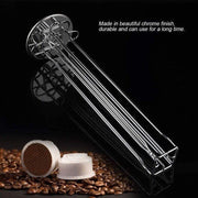 Danoz Coffee - 40 Capsules Rotating Coffee Pod Holder Rack for Nespresso Chrome Countertop Stand - danozdirect