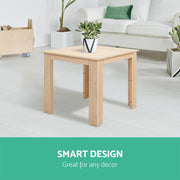 Danoz Coffee Side Table Wooden Desk Outdoor Furniture Camping Garden Natural - danozdirect