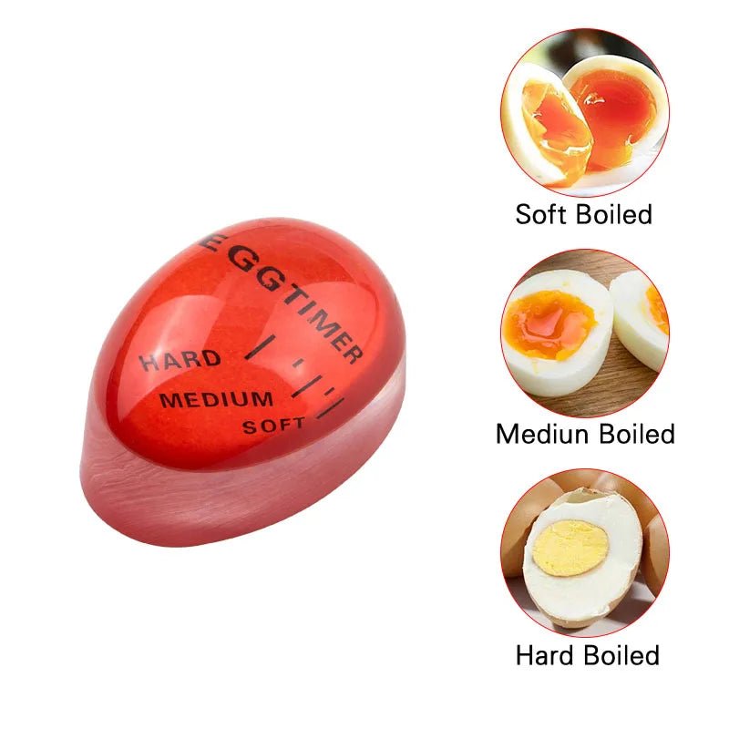 Danoz Cooking - Color Changing Egg Timer Cooking Resin Perfect Boiled Eggs By Temperature Kitchen Helper Egg Timer Red timer tools - Buy 1 Get 1 Free! - danozdirect
