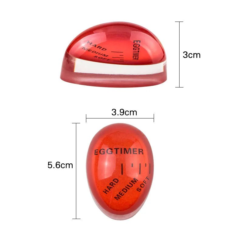 Danoz Cooking - Color Changing Egg Timer Cooking Resin Perfect Boiled Eggs By Temperature Kitchen Helper Egg Timer Red timer tools - Buy 1 Get 1 Free! - danozdirect