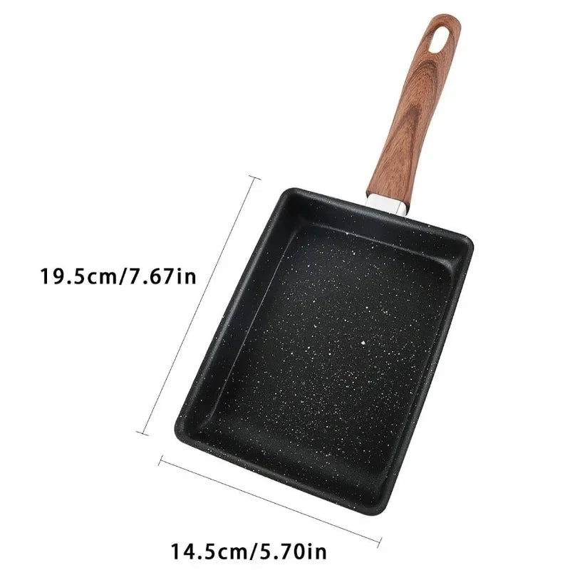 Danoz CookSmart - Omelet Mate - Non - Stick Omelets Pan Tamagoyaki Wok Japanese Egg Pan Skillet Rectangle Tamago Pan Small Egg Frying Pan with Cooking Tools - danozdirect