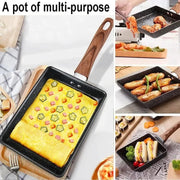 Danoz CookSmart - Omelet Mate - Non - Stick Omelets Pan Tamagoyaki Wok Japanese Egg Pan Skillet Rectangle Tamago Pan Small Egg Frying Pan with Cooking Tools - danozdirect