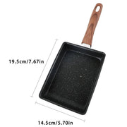 Danoz CookSmart - Omelet Mate - Non - Stick Omelets Pan Tamagoyaki Wok Japanese Egg Pan Skillet Rectangle Tamago Pan Small Egg Frying Pan with Cooking Tools - danozdirect
