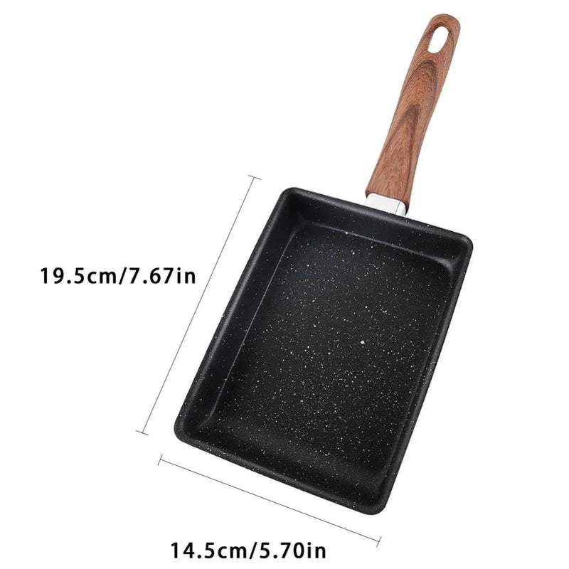 Danoz CookSmart - Omelet Mate - Non - Stick Omelets Pan Tamagoyaki Wok Japanese Egg Pan Skillet Rectangle Tamago Pan Small Egg Frying Pan with Cooking Tools - danozdirect