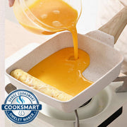 Danoz CookSmart, Perfect Omelet Rectangular Non - Stick Frying Pan 19×14×4cm - , Induction & Gas Compatible - danozdirect