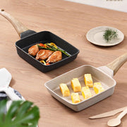 Danoz CookSmart, Perfect Omelet Rectangular Non - Stick Frying Pan 19×14×4cm - , Induction & Gas Compatible - danozdirect