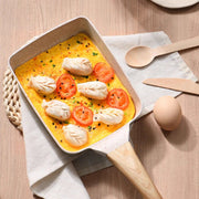 Danoz CookSmart, Perfect Omelet Rectangular Non - Stick Frying Pan 19×14×4cm - , Induction & Gas Compatible - danozdirect