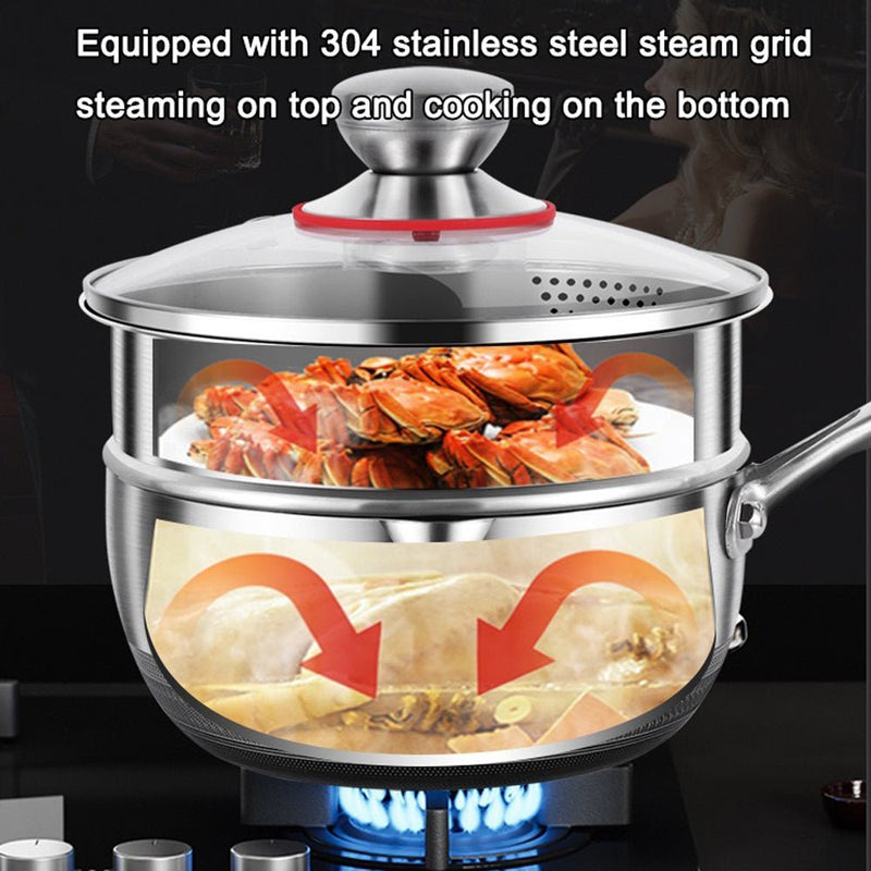 Danoz CookSmart 🧑‍🍳🥘 Premium 316 Stainless Steel Non - Stick 22cm Milk Pot with Double - Sided Honeycomb Design Incl. Delivery - danozdirect