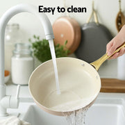 Danoz Cookware - 5 - star Chef Frying Pan 3PCS Shades Frypan Set Ceramic Coating Multi Color - danozdirect