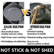 Danoz Cookware🍳🧑‍🍳 EggMate Frying Pan - perfect for cooking pancakes and eggs with its nonstick surface and 4 - cup design - danozdirect