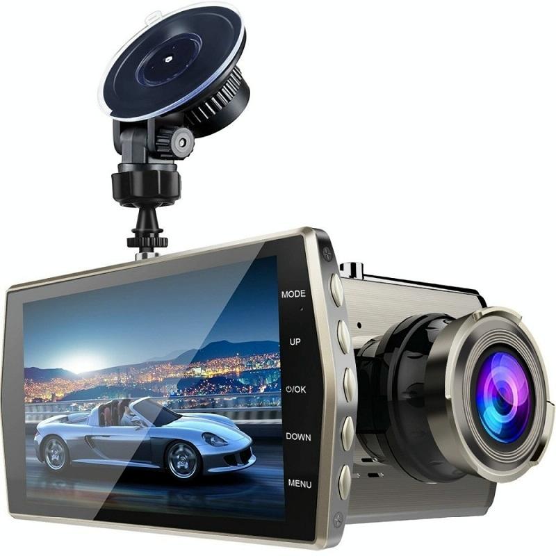 Danoz Direct - 1080p Dual - lens Night Vision Driving Recorder with 4 Metal Shell - danozdirect