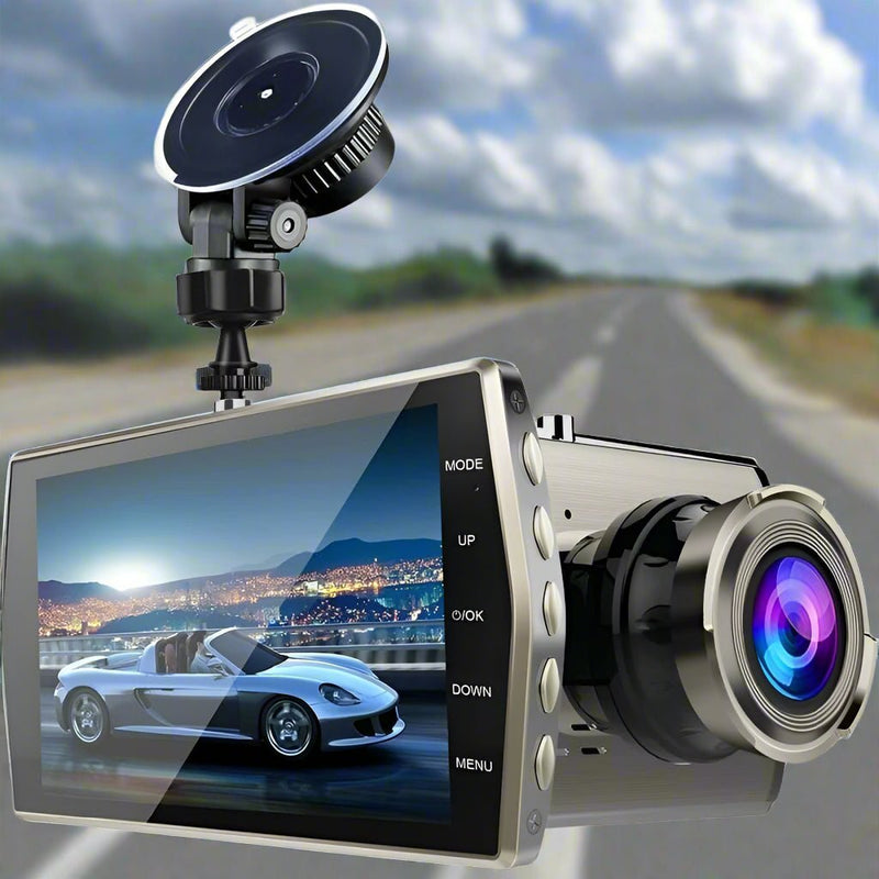 Danoz Direct - 1080p Dual - lens Night Vision Driving Recorder with 4 Metal Shell - danozdirect