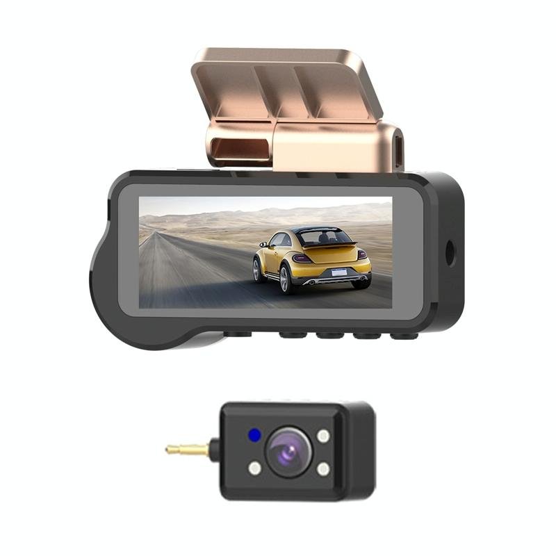 Danoz Direct - 1080p Hd Night Vision Wifi Driving Recorder with In - car Camera - 3.16 Inch - danozdirect