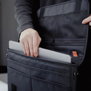 Danoz Direct - 15.6/16 inch Laptop Sleeve Padded Shoulder Bag Travel Carry Case LATO BLACK - danozdirect