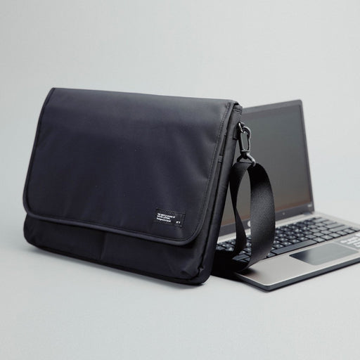 Danoz Direct - 15.6/16 inch Laptop Sleeve Padded Shoulder Bag Travel Carry Case LATO BLACK - danozdirect