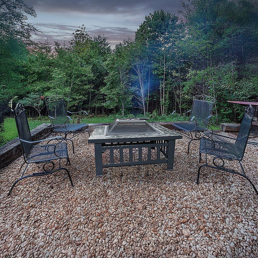 Danoz Direct - 18" Square Metal Fire Pit Outdoor Heater - danozdirect