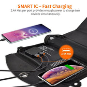 Danoz Direct - 19W Portable Solar Panel Charger SunPower Panels Dual USB Charger for Camping/RV/Outdoors - danozdirect