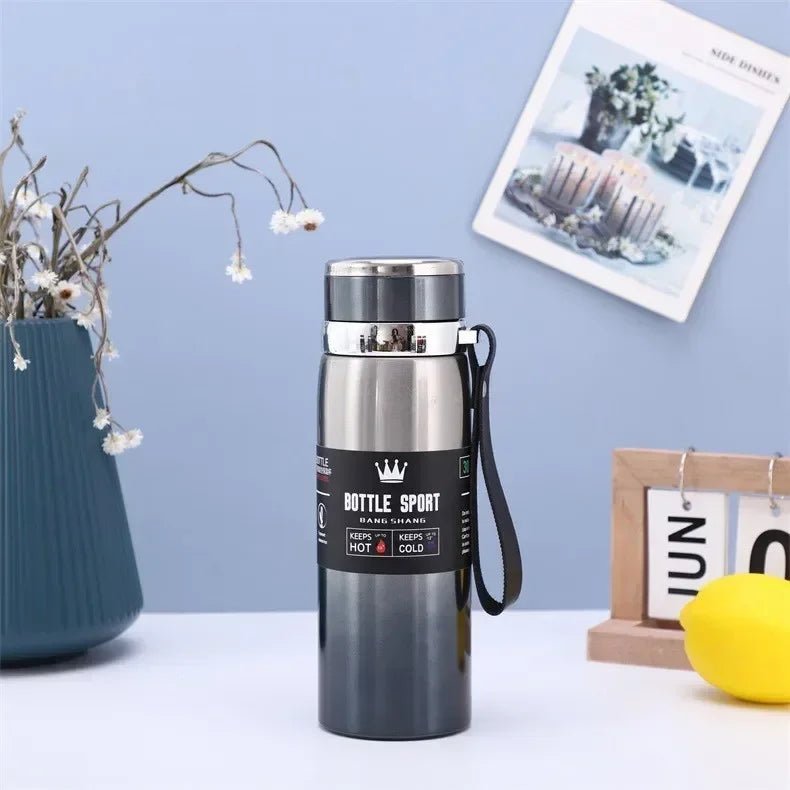 Danoz Direct - 1L Thermal Water Bottle Keep Cold and Hot Water Bottle Thermos for Water Tea Coffee Vacuum Flasks Stainless Steel Thermos Bottle - danozdirect