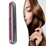 Danoz Direct - 2 - in - 1 Hair Straightener and Curler, Portable with Adjustable Heat - danozdirect