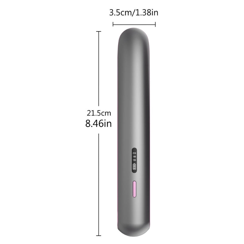 Danoz Direct - 2 - in - 1 Hair Straightener and Curler, Portable with Adjustable Heat - danozdirect