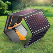 Danoz Direct - 22W Portable Waterproof Foldable Solar Panel Charger (Dual USB Ports) - danozdirect