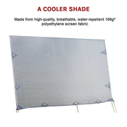 Danoz Direct - 3.4m Caravan Privacy Screen Side Sunscreen Sun Shade for 12' Roll Out Awning - danozdirect