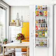 Danoz Direct - 6 Tier Adjustable Baskets Over Door Pantry Organiser for Home Kitchen - danozdirect