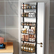 Danoz Direct - 6 Tier Adjustable Baskets Over Door Pantry Organiser for Home Kitchen - danozdirect