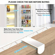 Danoz Direct - 6 Tier Adjustable Baskets Over Door Pantry Organiser for Home Kitchen - danozdirect