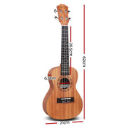 Danoz Direct - Alpha 23" Concert Ukulele Mahogany Ukuleles Uke Hawaii Guitar w/ Carry Bag - danozdirect