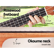 Danoz Direct - Alpha 23" Concert Ukulele Mahogany Ukuleles Uke Hawaii Guitar w/ Carry Bag - danozdirect