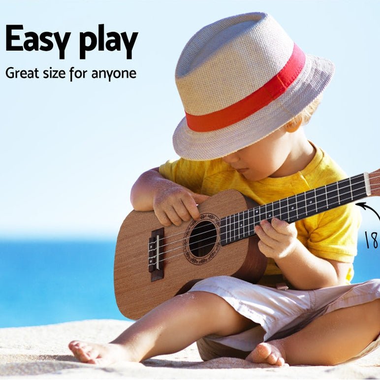 Danoz Direct - Alpha 23" Concert Ukulele Mahogany Ukuleles Uke Hawaii Guitar w/ Carry Bag - danozdirect