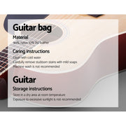 Danoz Direct - Alpha 41 Inch Acoustic Guitar Wooden Body Steel String Dreadnought Stand Wood - danozdirect