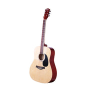 Danoz Direct - Alpha 41 Inch Acoustic Guitar Wooden Body Steel String Dreadnought Wood - danozdirect