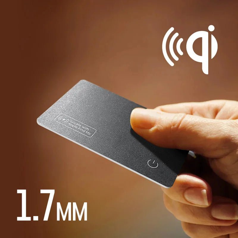 Danoz Direct - Amazing 1.7mm Wireless charging and tracking card wallet GPS locator smart mini tag iPhone for apple devices - danozdirect