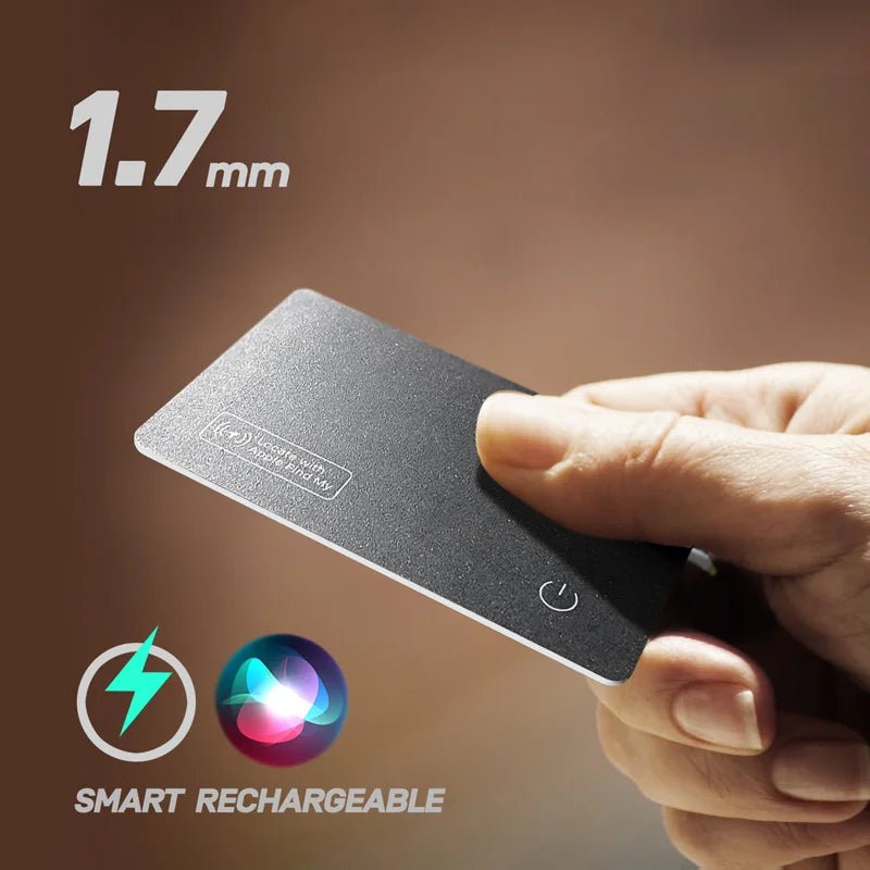 Danoz Direct - Amazing 1.7mm Wireless charging and tracking card wallet GPS locator smart mini tag iPhone for apple devices - danozdirect