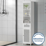 Danoz Direct - Artiss Bathroom Cabinet Storage 161cm White Rattan Tallboy Toilet Cupboard - danozdirect