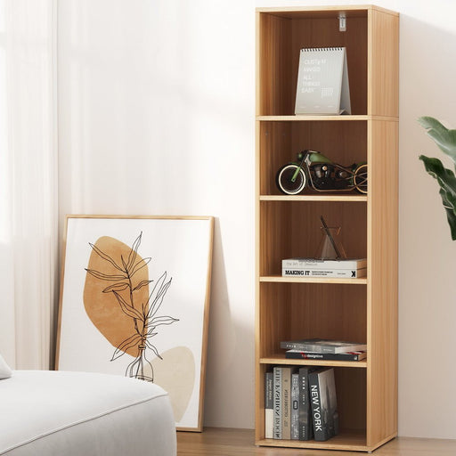 Danoz Direct - Artiss Bookshelf 5 Tiers MILO Pine - danozdirect