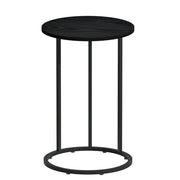 Danoz Direct - Artiss Coffee Table Side Table Round Black Martha - danozdirect