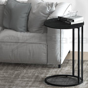 Danoz Direct - Artiss Coffee Table Side Table Round Black Martha - danozdirect