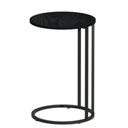 Danoz Direct - Artiss Coffee Table Side Table Round Black Martha - danozdirect