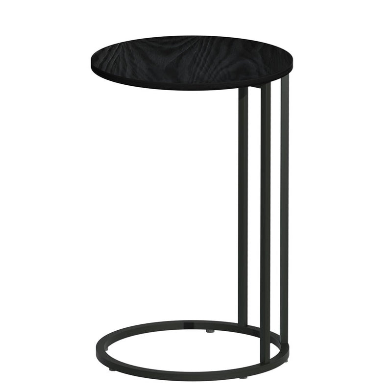Danoz Direct - Artiss Coffee Table Side Table Round Black Martha - danozdirect